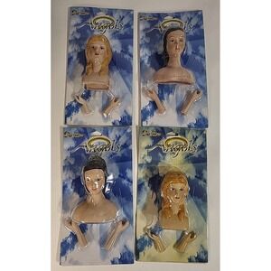 Vintage Darice Angels Porcelain Doll Parts Lot Of 4 Head and Hands NIP